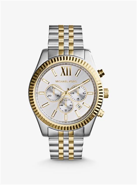 michael kors uhr gelbgold silber|Michael Kors damenuhrn.